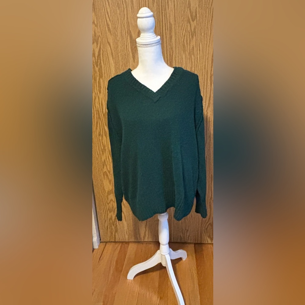 Maurices Green V-Neck Sweater